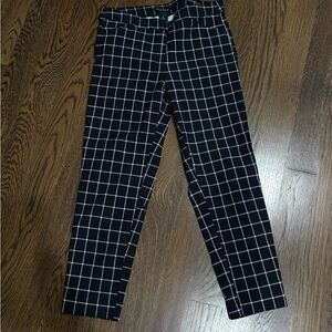 Zac & Rachel Black and White Plaid Pants